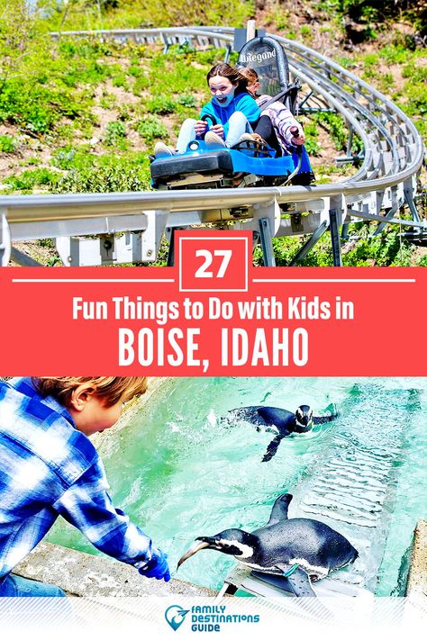 Things To Do Boise Idaho, Idaho Vacation With Kids, Boise Idaho Things To Do In, Things To Do In Boise Idaho, Outside Activities For Kids, Idaho Vacation, Kid Friendly Vacations, Visit Idaho, Idaho Travel