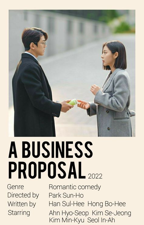 Poster print Bussnis Proposal, Business Proposal Poster, Kdrama 2024, Kdrama Poster, Drama Poster, A Business Proposal, Kim Min-kyu, Korean Movies, Poster Idea