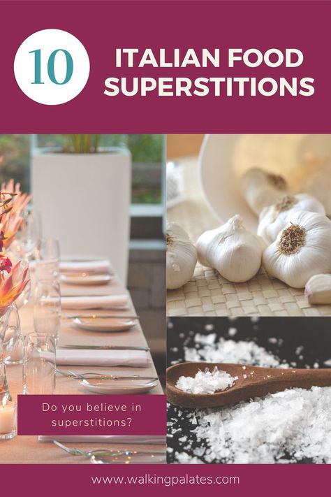 Do you believe in these superstitions? Gourmet Pizza, Food Stories, Do You Believe, Italian Food, Pasta Dishes, Wine Recipes, Italian Recipes, Food And Drink, Salt