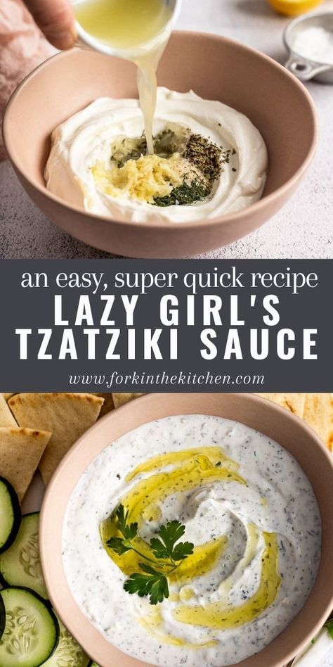 Tzatziki Sauce Recipe Greek Yogurt, Tzatziki Sauce Easy, Easy Tzatziki Sauce, Easy Tzatziki, Greek Sauce, Greek Yogurt Sauce, Tzatziki Sauce Recipe, Tzatziki Recipes, Greek Yogurt Recipes