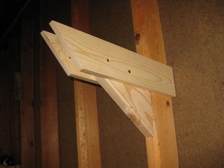 Overhead Wall Lumber Storage - by cjones @ LumberJocks.com ~ woodworking community Wood Storage Ideas, Lumber Storage Rack, Timber Storage, Lumber Rack, Mobile Workbench, Lumber Storage, Wood Rack, Garage Shelf, Garage Shelving