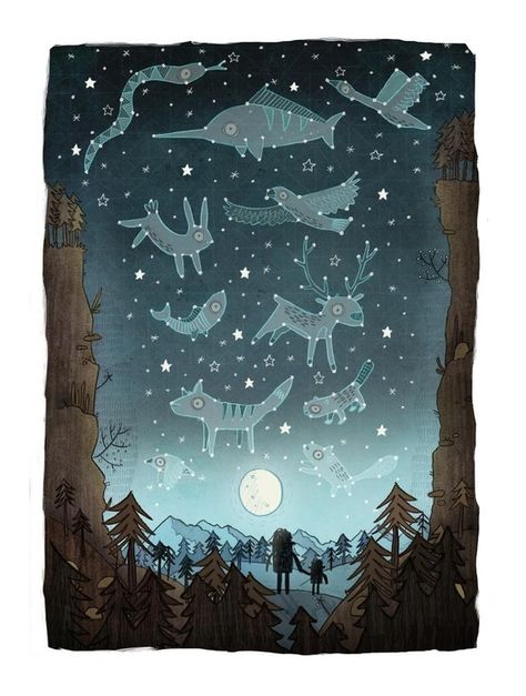 Adventure Illustration, Procreate Illustration, 캐릭터 드로잉, Art Et Illustration, Art And Illustration, The Night Sky, Illustration Inspiration, Childrens Illustrations, Childrens Art