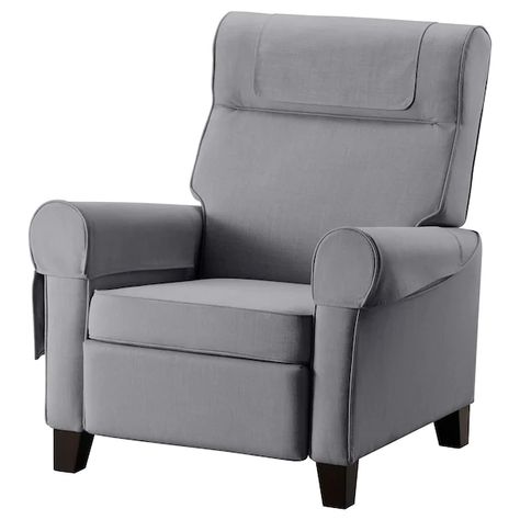 MUREN Recliner - Nordvalla medium gray ... Comfy Sitting Room, Ikea Recliner, Cheap Accent Chairs, Small Recliner Chairs, Apartment Renovation Ideas, Private Practice Office, Custom Entertainment Center, Grey Recliner, Bedroom Redecorating