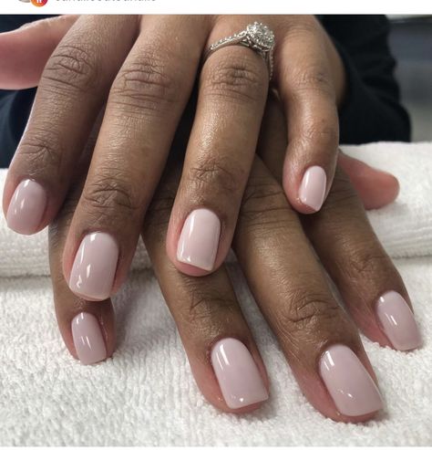 Bridal Nails Dark Skin, Acrylic Nails On Black Skin, Natural Nails Black Women, Dark Skin Manicure, Nail Polish For Dark Skin, Classic Manicure, Natural Nails Manicure, Short Gel Nails, French Manicure Nails