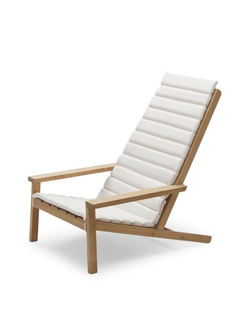 Between Lines Deck Chair Cushion, White Chair & Sofa Cushions, Wood Cleaner, Outdoor Textiles, Classic Outdoor, Stool Design, Fritz Hansen, Deck Chairs, Down To Earth, Chair Cushion