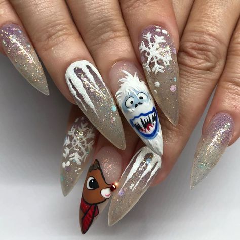 New Years Nail Designs, Christmas Nails Easy, Cute Christmas Nails, Christmas Nail Art Designs, Nails Christmas, Shiny Nails, Winter Nail Art, Winter Nail, Xmas Ideas