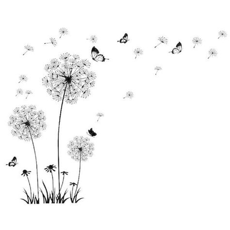 Our Best Vinyl Wall Art Deals | Dandelion art, Dandelion tattoo design, Wall stickers dandelion Dandelion Tattoos, Dandelion Tattoo Design, Dandelion Wall Decal, Dandelion Art, Dandelion Tattoo, Fashion Wall Decor, Mom Tattoo, Butterfly Wall Decals, Dandelion Designs