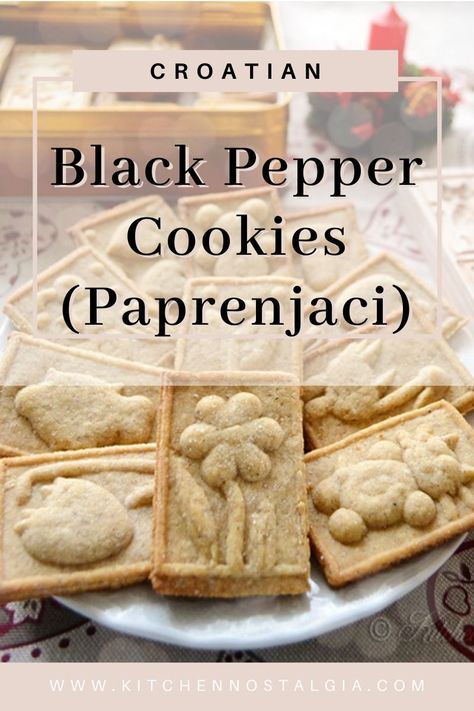 Croatian Cookies, Pepper Cookies Recipe, Pepper Cookies, Everything Cookies, Honey Walnuts, Chocolate Marshmallow Cookies, Salted Caramel Pretzels, Quick Cookies Recipes, Chocolate Chip Shortbread Cookies