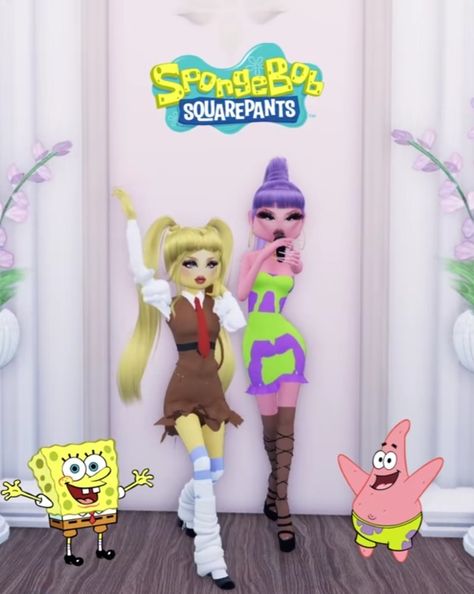 Sponge Bob Dress To Impress Outfit, Di Business Person, Spongebob Dress To Impress, Perry The Platypus Dress To Impress, Black Hair Id Roblox, Halloween Fashion Outfits, Villain Dresses, Duo Dress, Halloween Costumes To Make