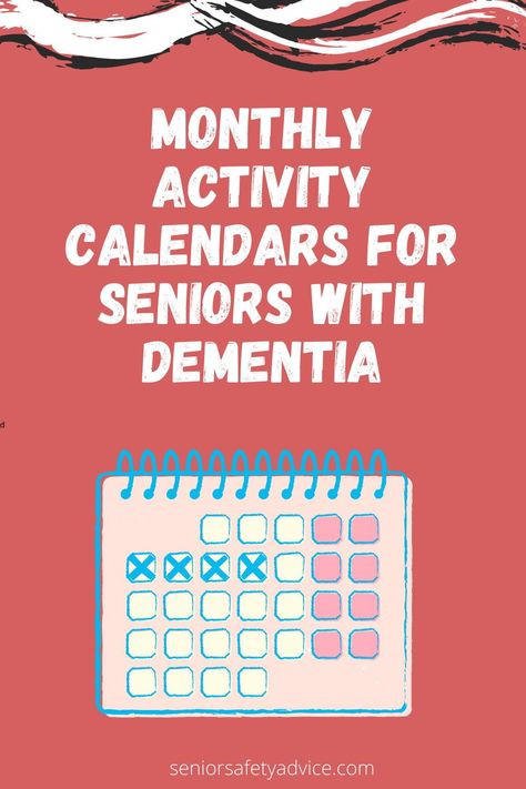 Are you caring for a senior with dementia? Finding activities to provide can be difficult. This blog post will give you some ideas of monthly activity calendars that your loved one might like. They range from crafts and games, to music and movies! Memory Care Activity Calendar, Resident Activity Ideas Nursing Home, Memory Care Activity Ideas, February Activities For Seniors, Activity Calendar For Seniors, Dementiability Activities, Resident Activities, Assisted Living Activities, Senior Center Activities