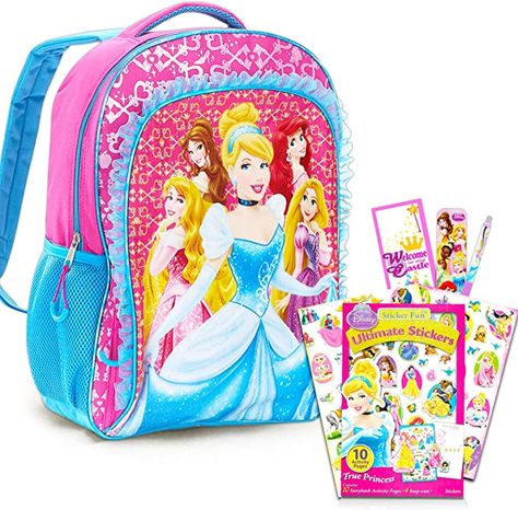 Sanrio Pens, My Melody Backpack, Melody Backpack, Cute Bookbags, Stickers Princess, School Supplies For Kids, Princess School, Disney Princess Backpack, Disney Princess Room