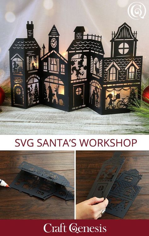 Make this Christmas special with personalized Santa wish lists and wooden decorations. Explore creative letter options and charming Santa ornaments that delight both kids and adults alike! Imprimibles Halloween, Christmas Svgs, Cricut Christmas Ideas, Festa Harry Potter, Santa's Workshop, Cricut Craft Room, Diy Cricut, 3d Christmas, Cricut Tutorials