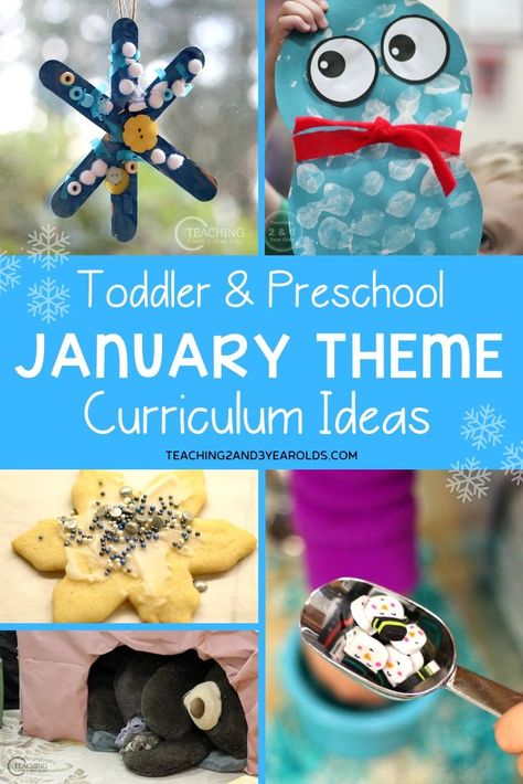 Looking for hands-on preschool January themes ideas? This resource is filled with activities and free printables to help you plan the entire month. Can be adapted for toddlers, too! #toddler #preschool #winter #January #themes #curriculum #lessonplans #activities #homeschool #teachers #classroom #age2 #age3 #teaching2and3yearolds January Preschool Themes, January Lesson Plans, Preschool January, February Lesson Plan, January Themes, Toddler Storytime, Winter Lesson Plan, February Lessons, Winter Theme Preschool