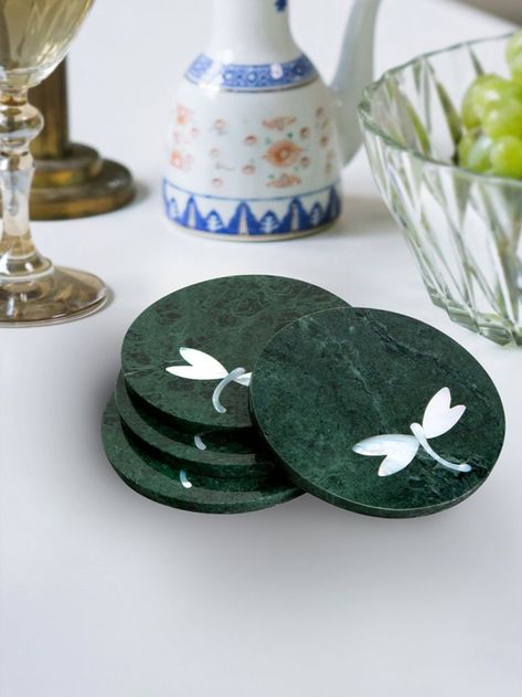 AN AMALGAMATION OF NATURAL STONES
PUT TOGETHER BY EXPERT ARTISANS Coffee Coasters, Mother Of Pearl Inlay, Tea Coaster, Pearl Inlay, Marble Inlay, Marble Coasters, Unique Wedding Gifts, Stone Inlay, Stone Coasters