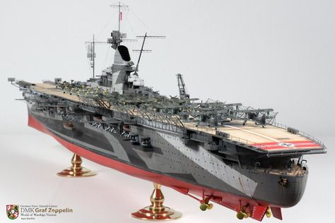 Zeppelin Model, C5 Galaxy, Rc Boats Plans, Graf Zeppelin, Model Train Table, Model Warships, Scale Model Ships, Imperial Japanese Navy, Aircraft Carriers