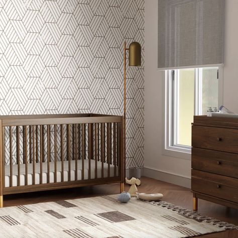 Black crib nursery