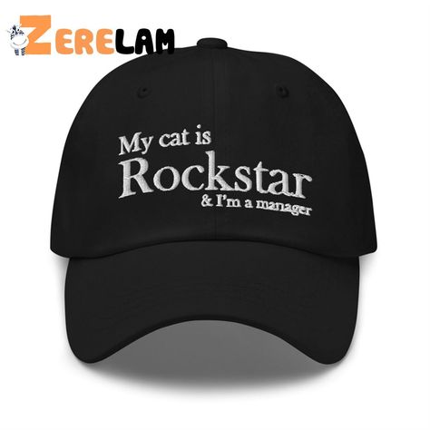 Wonwoo My Cat is a Rockstar And I'm a Manager Hat Check more at https://zerelam.com/product/wonwoo-my-cat-is-a-rockstar-and-im-a-manager-hat/ My Cat Is A Rockstar, Quality Hats, My Cat, Baseball Cap, Latest Trends, Hats, Quick Saves