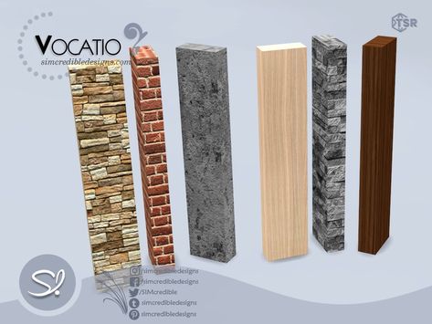 House Pillars, Sims Baby, Sims 4 House Building, Sims 4 Cc Furniture, Sims Hair, Sims 4 Build, Sims Community, Sims 4 Houses, Ts4 Cc