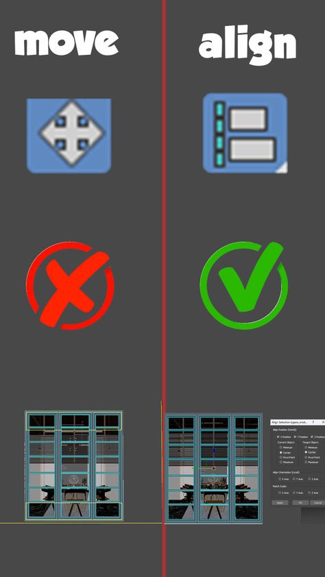 #3dsmax #3dsmaxtutorial #tutorial #move #align Vray Tutorials, 3ds Max Design, Window Placement, Autocad Revit, 3ds Max Tutorials, 3d Modeling Tutorial, Photo Editing Vsco, Sims 4 House Design, Photoshop Images