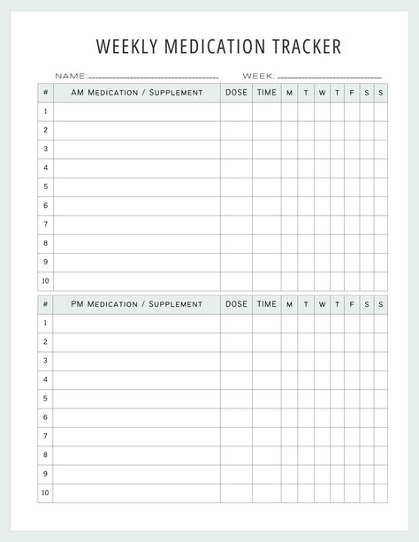 Supplement Tracker, Medicine List, Medication Schedule, Medication Log, Medication Tracker, Schedule Printable, Fall Design, Medicine, Medical