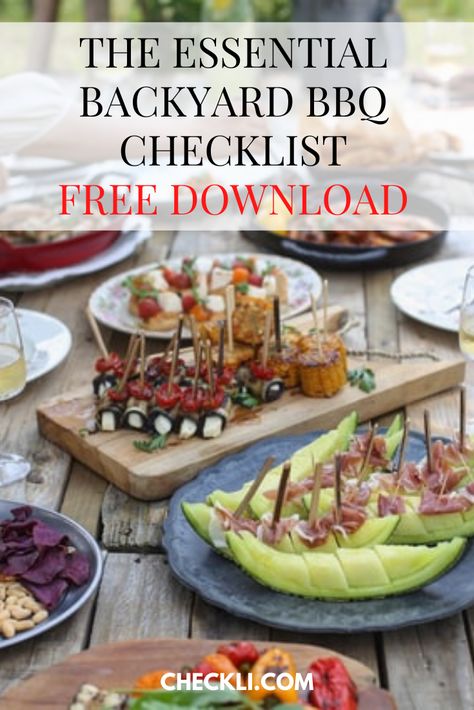 Save, download, or copy this BBQ checklist. A great list of everything you need to host a great backyard BBQ! #bbqchecklist #backyardbbqchecklist #bbq #summerbbq Bbq Hosting Ideas, Bbq Checklist, Shrimp Side Dish, Brat Sausage, Kitchen Checklist, Mustard Bbq Sauce, Bbq Supplies, Bbq Dishes, Iced Tea Lemonade