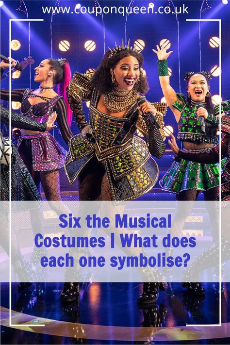 Six the Musical Costumes | What does each one symbolise? Six Broadway Costumes, What To Wear To See Six The Musical, Six The Musical Inspired Outfits Catherine Parr, Six Costumes Musical, Six The Musical Outfits, Six Musical Inspired Outfits, Anna Of Cleves Six The Musical, Anne Of Cleves Six The Musical, Catherine Of Aragon Six The Musical