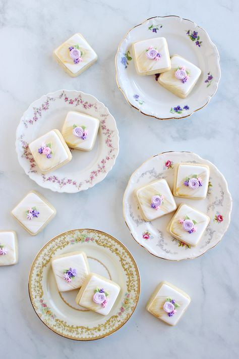 Tea Party Cookies, Flood Icing, Spring Tea Party, Perfect Sugar Cookies, Spring Baking, Party Cookies, Spring Tea, Royal Icing Recipe, Tea Party Food