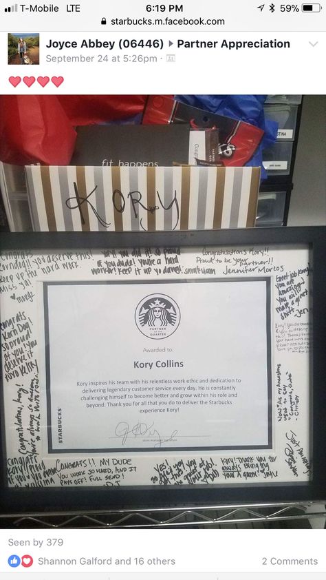 Partner Appreciation! Partner Appreciation Board, Starbucks Store Manager Ideas, Partners Coffee, Starbucks Partner, Starbucks Partner Board Ideas, Starbucks Customer Connection, Starbucks Crafts, Tag Art, Leadership