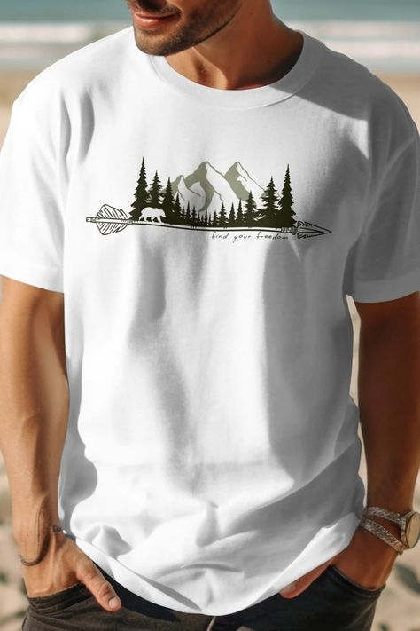 Mountain View Find Your Freedom T-shirt Vintage Arrow Bear in the Forest Graphic Tee Outdoor Nature Lover Gift Unisex Hiking Apparel - Etsy Canada Hiking Apparel, Forest Graphic, Vintage Arrow, Hiking Outfit, Gifts For Nature Lovers, In The Forest, Trendy Tshirts, Mountain View, The Forest