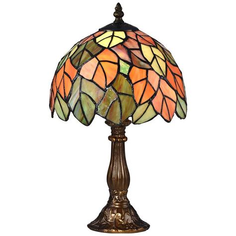 Blythe Arts-Crafts Accent Table Lamp with Night Light - #56G79 | Lamps Plus Cape Reinga, Victorian Table, Tiffany Lighting, Tiffany Art, Bronze Table Lamp, Bronze Table, High Table, Tiffany Lamps, Accent Lamp