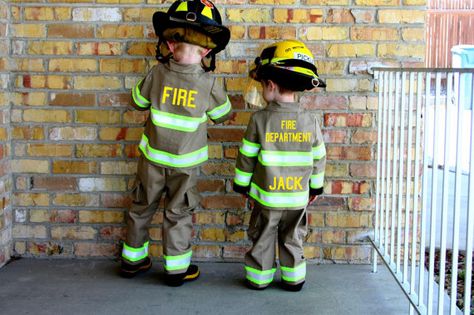 Personalized Firefighter Toddler Child Full by FullyInvolvedStch Toddler Fireman Costume, Firefighter Pants, Firefighter Jacket, Maltese Cross Firefighter, Toddler Birthday Outfit, Fireman Costume, Turnout Gear, Firefighter Costume, Red Vinyl