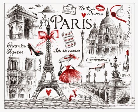 Jeffrey Eugenides, Pray For Paris, Paris Artwork, Paris Illustration, Paris Tour, Foto Transfer, Paris Images, Paris Vintage, I Love Paris