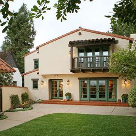 Red Tile Roof, Spanish Eclectic, Spanish Exterior, Spanish Colonial Homes, Spanish Revival Home, Tile Roof, Stucco Homes, Spanish Style Home, Exterior Paint Colors For House