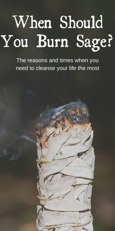 When To Burn Sage, Sage Cleansing Prayer, Benefits Of Burning Sage, Smudging Sticks, Sage Burning, Burn Sage, Smudging Prayer, Modern Witchcraft, Eclectic Witchcraft