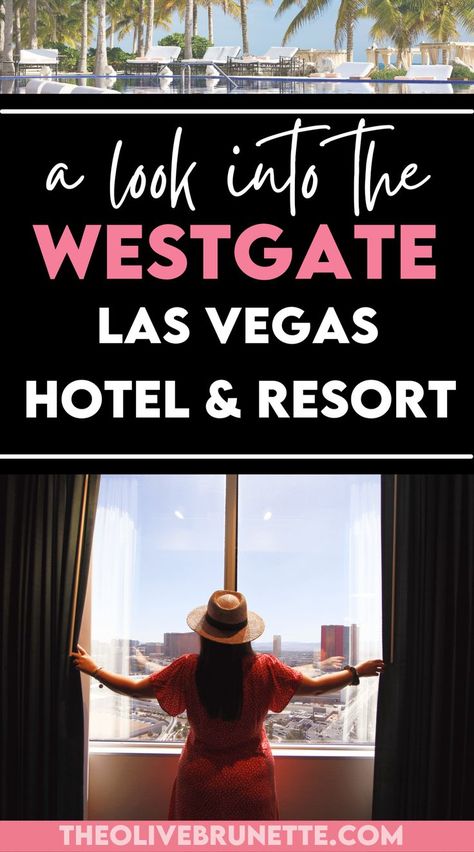 a look into Westgate Las Vegas Hotel and Resort, girl looking out window to Las Vegas with a dress and hat on Las Vegas Club Outfits, Vegas Night Outfit, Vegas Club Outfits, Vegas Hotel Rooms, Westgate Las Vegas, Las Vegas Travel Guide, Las Vegas Travel, Vegas Attractions, Las Vegas Food