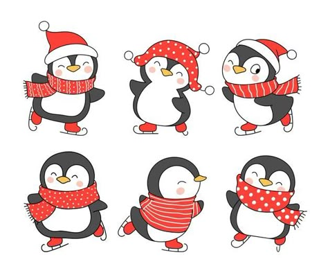 Pinguin Illustration, Whale Svg, France Christmas, Nail Noel, Vector Illustration Character, Winter Drawings, Penguin Illustration, Draw Vector, Penguin Drawing