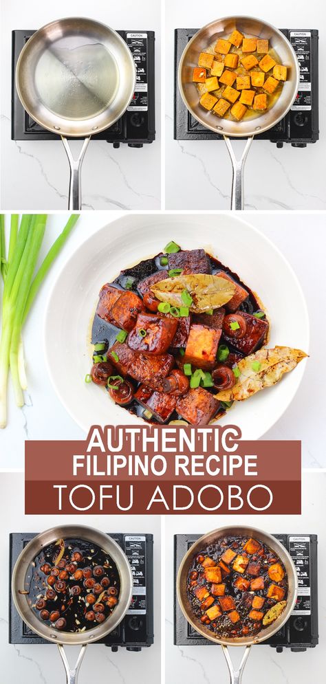 Vegetarian Adobo Filipino, Vegan Filipino Recipes, Tofu Adobo, Vegan Filipino, What Is Tofu, Best Tofu, Filipino Dish, Adobo Recipe, Filipino Cuisine