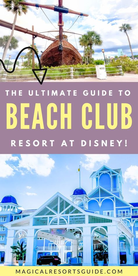 Complete guide to Disney's Beach Club Resort, including rooms, dining, and activities. Disney Deluxe Resorts, Disney Beach Club, Polynesian Village, Themed Rooms, Wilderness Lodge, Grand Floridian, Disney World Vacation, Disney Resort, Disney Vacations