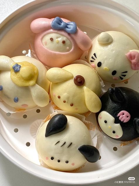 Kue Macaroon, Kreative Snacks, Cibo Asiatico, Pink Food, Kawaii Cooking, Cute Baking, Kitty Stuff, Cute Snacks, Cute Food Art