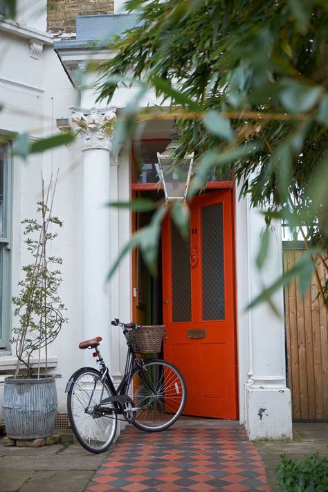 Front Door Entrance Ideas, Best Front Door Colors, Dominic West, Best Front Doors, Red Front Door, Orange Door, Beautiful Front Doors, Front Door Paint Colors, Farmhouse Front Door