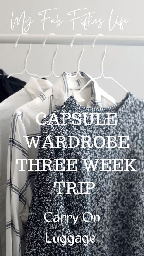 Pin on Best of My Fab Fifties Life Blogs Travel Capsule Wardrobe Spring, Packing For New Zealand, Spring Travel Capsule, Packing Capsule, Backpacking Europe Packing, Capsule Wardrobe For Travel, Capsule Packing, International Travel Packing, Italy In October