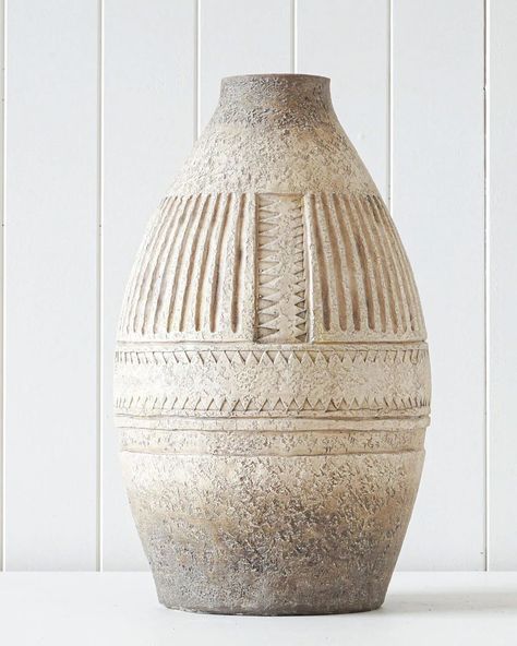 Textured Decor, Boho Vase, Fiberglass Planters, Timeless Interiors, Organic Decor, Pottery Classes, Thrown Pottery, Boho Luxe, Rustic White