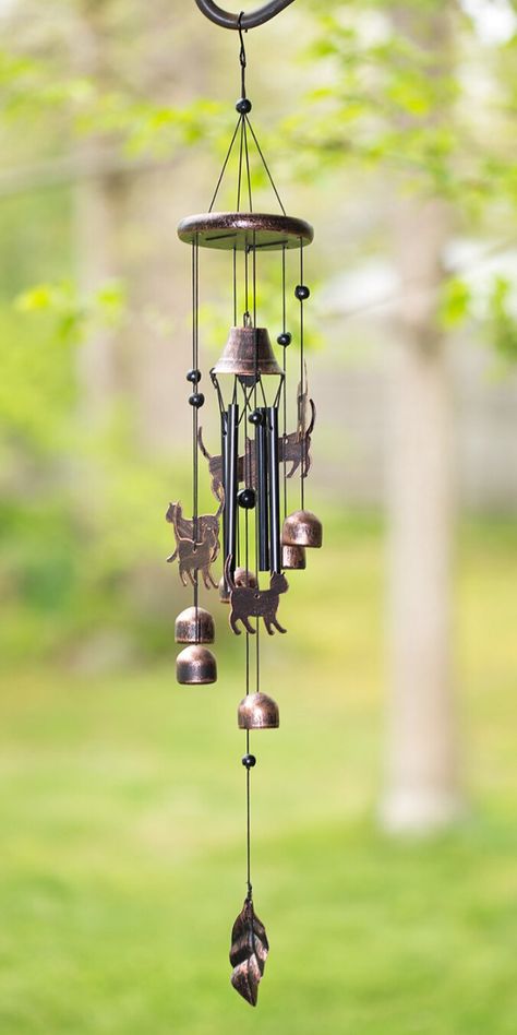 Windchimes Outdoor, Dog Wound, Tabletop Water Fountain, Rustic Nightstand, Outdoor Garden Decor, Home Porch, Outdoor Decorations, Unique Cats, Cat Lover Gift