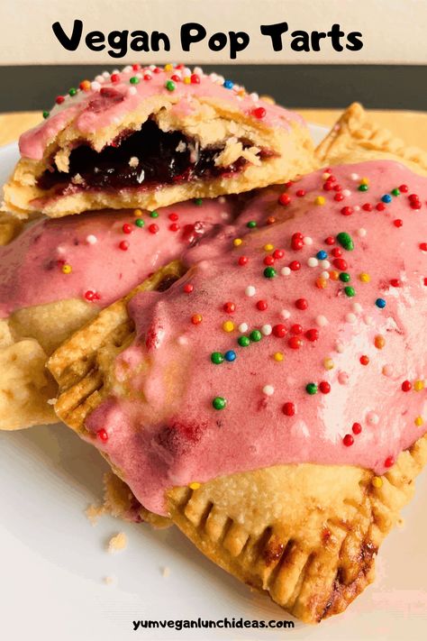 Vegan pop tarts are delicious, flaky and the perfect on the go vegan breakfast! Try out these freezer friendly vegan toaster pastries. | Pop Tarts Vegan | Vegan Brunch Recipes | vegan pastries | vegan meal prep | #yumveganblog #veganpoptarts #veganrecipes #veganpastries #veganbreakfastrecipes Vegan Pop Tarts, Vegan Poptarts, Food Dudes, Toaster Pastries, Homemade Pop Tarts, Vegan Brunch Recipes, Poptart Recipe, Alkaline Vegan, Vegan Pastries