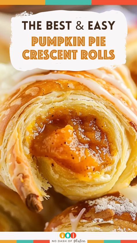 Easy Pumpkin Pie Crescent Rolls Pumpkin Cheese Roll, Crescent Roll Pumpkin Pie, Pumpkin Pie Crescent Roll Twists, Pumpkin And Crescent Roll Recipes, Crescent Roll Pumpkin Rolls, Pumpkin Pie Cressant Rolls, Dessert Recipes With Crescent Roll Dough, Pumpkin Crescent Rolls Easy, Easy Pumpkin Breakfast Ideas