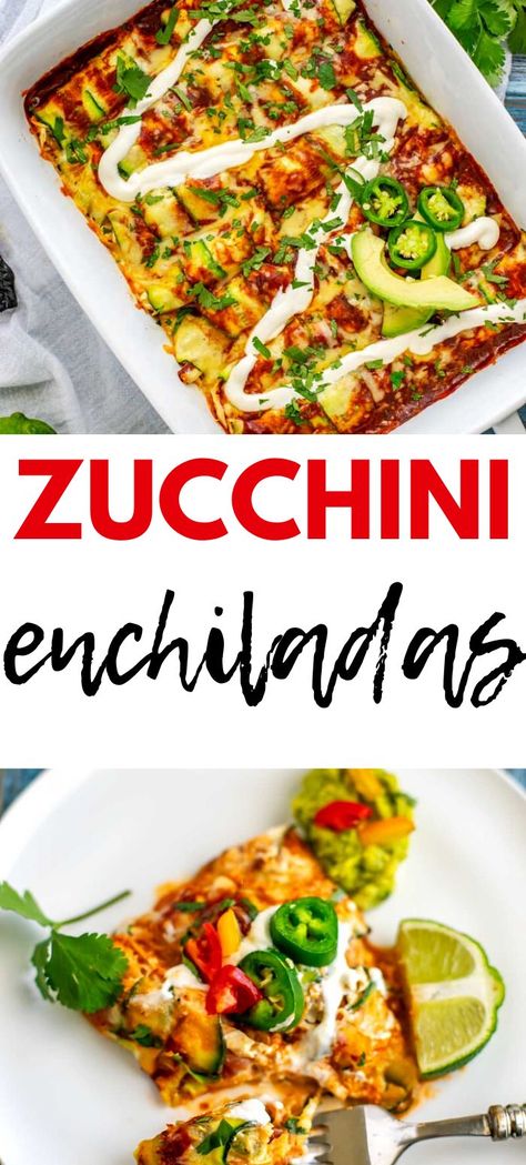 These Chicken Zucchini Enchiladas have all of the flavor with none of the guilt! I’ve skipped the tortillas and instead used zucchini “tortillas”! Filled with creamy, cheesy goodness, this keto-friendly recipe is one your family will ask for time and again. Feel free to exercise your creativity and mix up the filling according to what you have on hand. Enchiladas Low Carb, Squash Enchiladas, Beef And Shrimp, Zucchini Chicken, Zucchini Enchiladas, Keto Beginner, Keto Salad Recipes, Easy Keto Dinner Recipes, Keto On A Budget