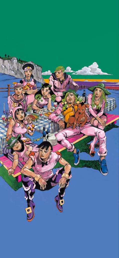 Adventure Iphone Wallpaper, Morioh Town, Jojo Wallpaper Iphone, Wallpaper Iphone Simple, Jojo Wallpaper, Peppa Pig Wallpaper, Star Platinum, Creepy Backgrounds, Cute Pink Background