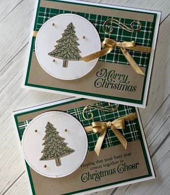 Gorgeous Christmas Cards, Stampin Up Weihnachten, Stamped Christmas Cards, Homemade Christmas Cards, Trees Christmas, Stampin Up Christmas Cards, Christmas Tree Cards, Stampin Up Christmas, Tree Cards