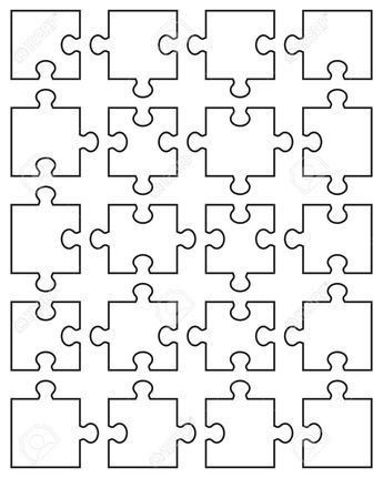 For printong Puzzle Piece Template, Elementary Art Projects, Collaborative Art, Middle School Art, Puzzle Piece, Elementary Art, School Crafts, Puzzle Pieces, School Activities