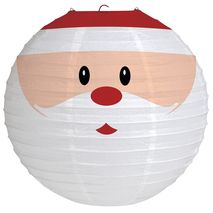 Christmas Help, Paper Lantern Decor, Lantern Hanging, Round Paper Lanterns, Paper Christmas Decorations, Lantern Ideas, Santa Decorations, Tis The Season To Be Jolly, Christmas Hanging Decorations